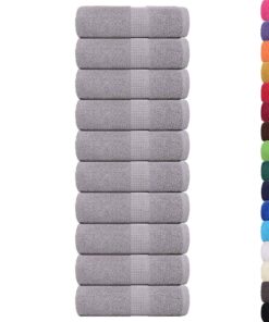 vidaXL Gastendoekjes FROGN 10 st 30x50 cm 360 g/m² grijs