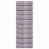 vidaXL Gastendoekjes FROGN 10 st 30x50 cm 360 g/m² grijs