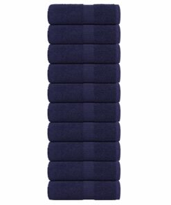 vidaXL Gastendoekjes FROGN 10 st 30x50 cm 360 g/m² marineblauw