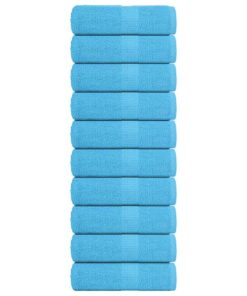 vidaXL Gastendoekjes FROGN 10 st 30x50 cm 360 g/m² turquoise