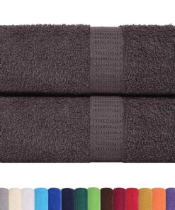 vidaXL Gastendoekjes FROGN 2 st 30x50 cm 360 g/m² antraciet