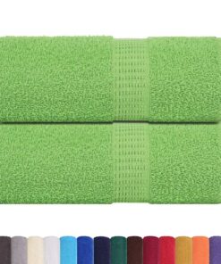 vidaXL Gastendoekjes FROGN 2 st 30x50 cm 360 g/m² appelgroen