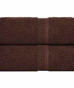 vidaXL Gastendoekjes FROGN 2 st 30x50 cm 360 g/m² bruin