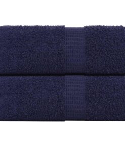 vidaXL Gastendoekjes FROGN 2 st 30x50 cm 360 g/m² marineblauw
