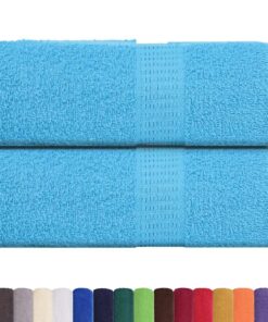 vidaXL Gastendoekjes FROGN 2 st 30x50 cm 360 g/m² turquoise