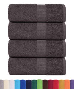 vidaXL Gastendoekjes FROGN 4 st 30x50 cm 360 g/m² antraciet