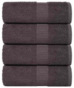vidaXL Gastendoekjes FROGN 4 st 30x50 cm 360 g/m² antraciet