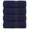 vidaXL Gastendoekjes FROGN 4 st 30x50 cm 360 g/m² marineblauw