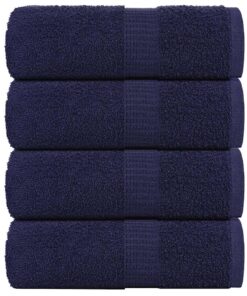 vidaXL Gastendoekjes FROGN 4 st 30x50 cm 360 g/m² marineblauw