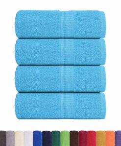 vidaXL Gastendoekjes FROGN 4 st 30x50 cm 360 g/m² turquoise