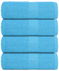 vidaXL Gastendoekjes FROGN 4 st 30x50 cm 360 g/m² turquoise