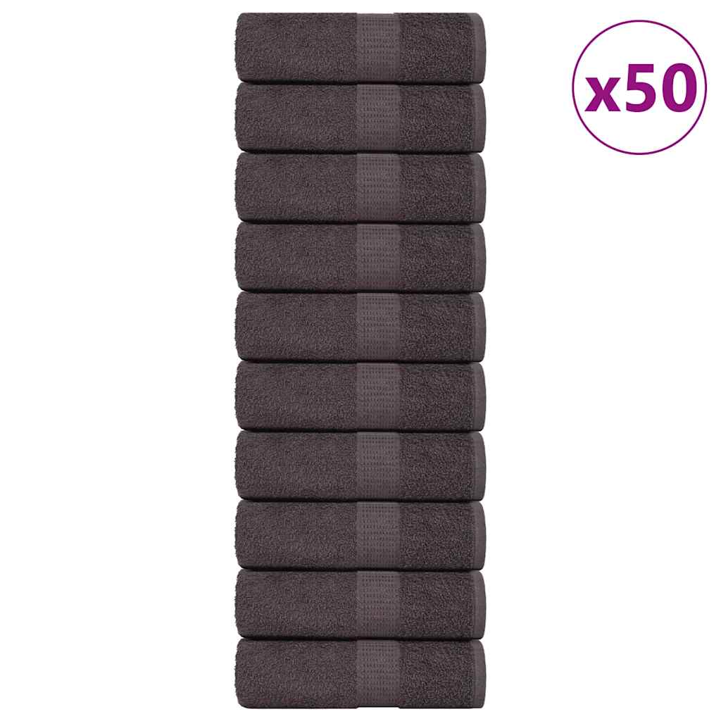 vidaXL Gastendoekjes FROGN 50 st 30x50 cm 360 g/m² antraciet