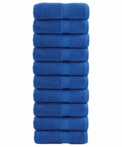 vidaXL Gastendoekjes SOLUND 10 st 600 g/m² 30x50 cm blauw