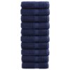 vidaXL Gastendoekjes SOLUND 10 st 600 g/m² 30x50 cm marineblauw