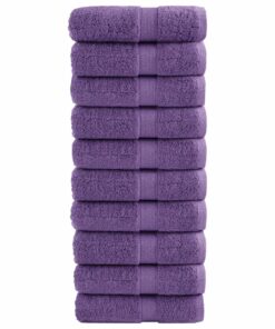vidaXL Gastendoekjes SOLUND 10 st 600 g/m² 30x50 cm paars