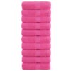 vidaXL Gastendoekjes SOLUND 10 st 600 g/m² 30x50 cm roze
