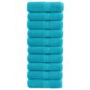 vidaXL Gastendoekjes SOLUND 10 st 600 g/m² 30x50 cm turquoise