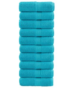 vidaXL Gastendoekjes SOLUND 10 st 600 g/m² 30x50 cm turquoise