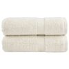 vidaXL Gastendoekjes SOLUND 2 st 600 g/m² 30x50 cm crèmekleurig