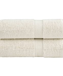 vidaXL Gastendoekjes SOLUND 2 st 600 g/m² 30x50 cm crèmekleurig