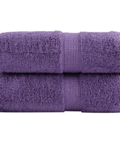 vidaXL Gastendoekjes SOLUND 2 st 600 g/m² 30x50 cm paars