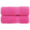 vidaXL Gastendoekjes SOLUND 2 st 600 g/m² 30x50 cm roze