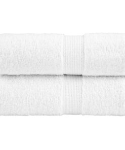 vidaXL Gastendoekjes SOLUND 2 st 600 g/m² 30x50 cm wit