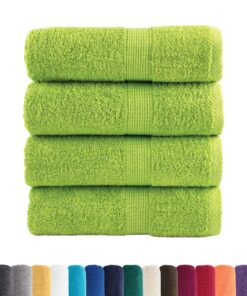 vidaXL Gastendoekjes SOLUND 4 st 600 g/m² 30x50 cm appelgroen