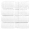 vidaXL Gastendoekjes SOLUND 4 st 600 g/m² 30x50 cm wit