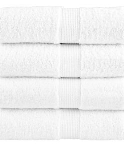 vidaXL Gastendoekjes SOLUND 4 st 600 g/m² 30x50 cm wit