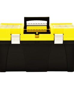 vidaXL Gereedschapskist 595x337x316 mm kunststof geel