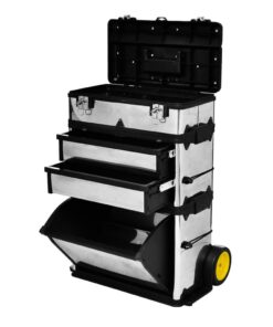 vidaXL Gereedschapswagen verrijdbaar 3-delig