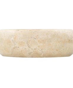 vidaXL Gootsteen 40x12 cm marmer crème