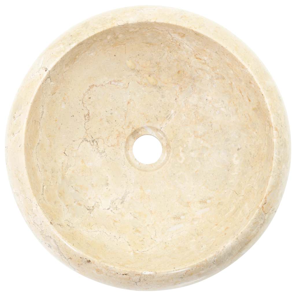 vidaXL Gootsteen 40x12 cm marmer crème - Image 5