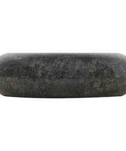 vidaXL Gootsteen 40x12 cm marmer zwart