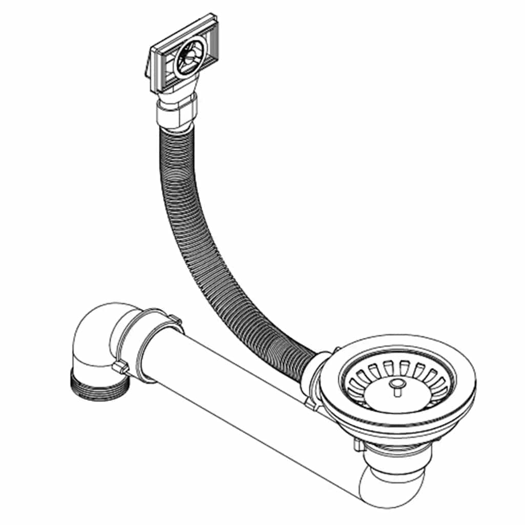 vidaXL Gootsteen enkele bak ovaal graniet beige - Image 7