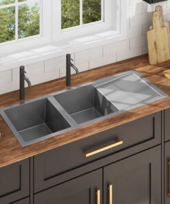 vidaXL Gootsteen handgemaakt roestvrij staal