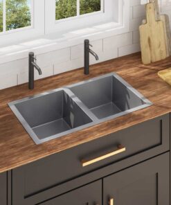 vidaXL Gootsteen handgemaakt roestvrij staal