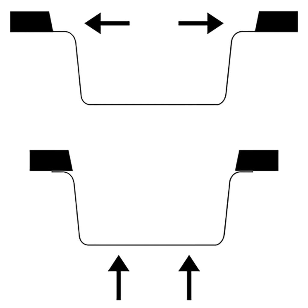 vidaXL Gootsteen met overloopgat graniet wit - Image 7