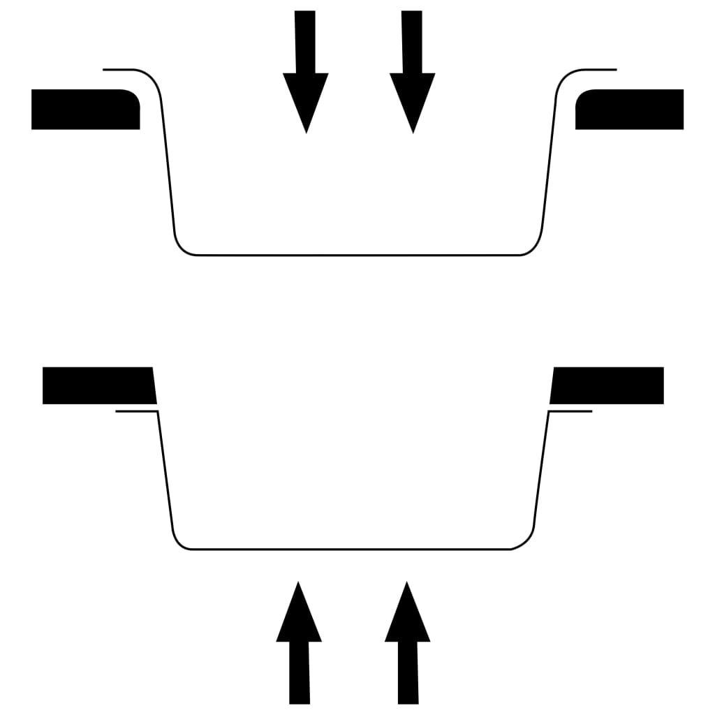 vidaXL Gootsteen met overloopgat graniet wit - Image 7