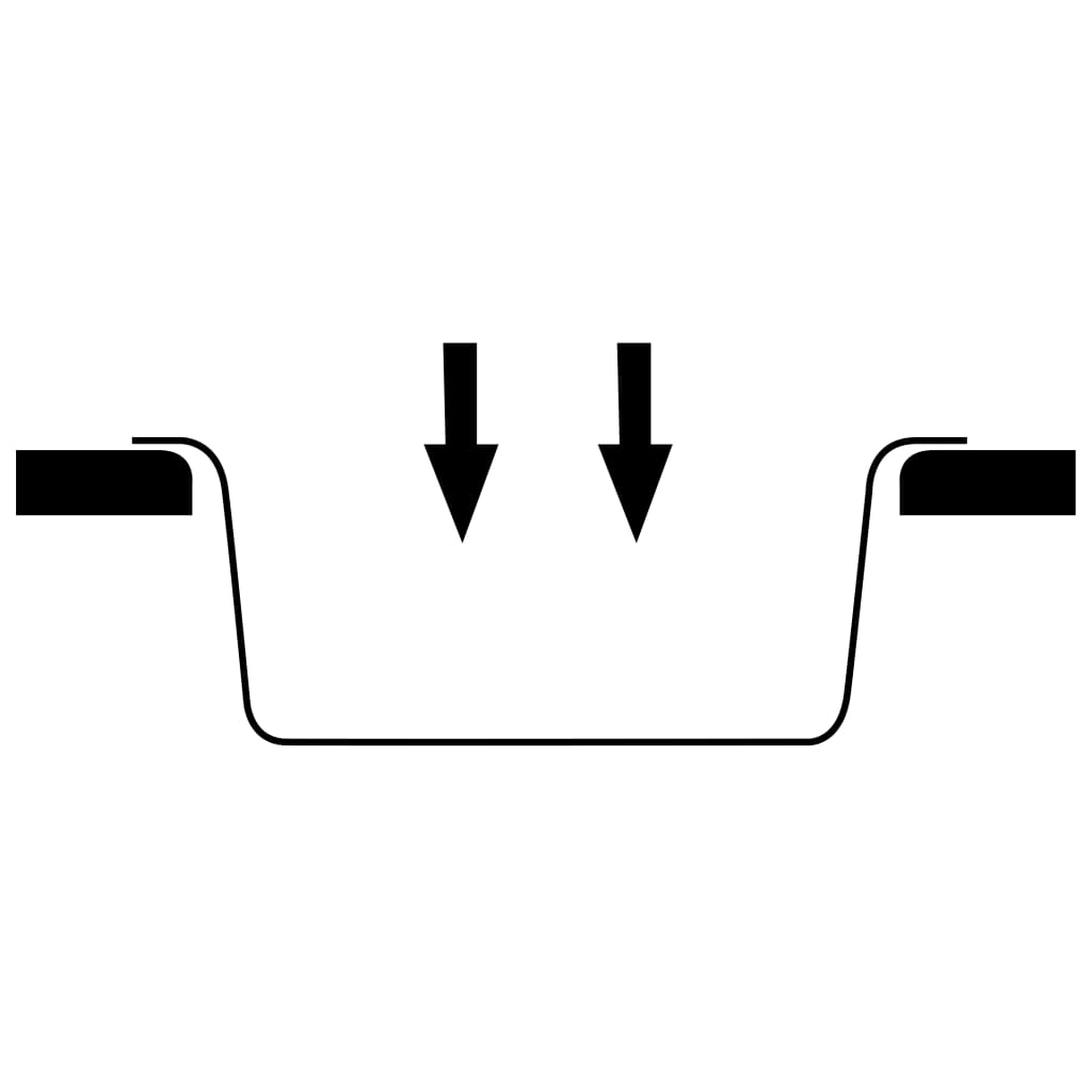 vidaXL Gootsteen met overloopgat graniet zwart - Image 6