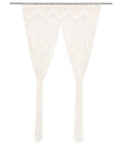 vidaXL Gordijn macramé 140x240 cm katoen