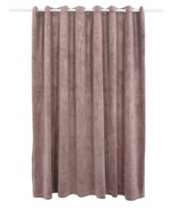 vidaXL Gordijn verduisterend met ringen 290x245 cm fluweel antiekroze