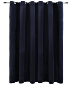 vidaXL Gordijn verduisterend met ringen 290x245 cm fluweel zwart