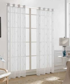 vidaXL Gordijnen 2 pcs Wit 140 x 245 cm Polyester