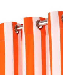 vidaXL Gordijnset 2 pcs Oranje 140 x 225cm Polyester en Katoen