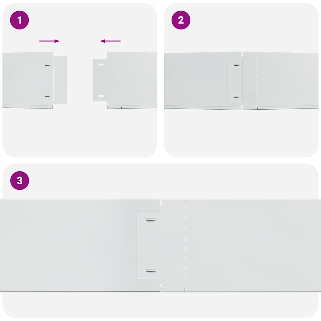 vidaXL Grasboorden 100x19 cm gegalvaniseerd staal 5 st - Afbeelding 5