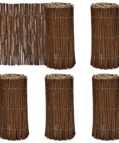 vidaXL Grashek 5 pcs Bruin 200 x 30 cm