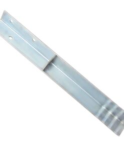 vidaXL Grondanker L-vormig 5x5x50 cm gegalvaniseerd staal 12 st