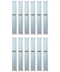 vidaXL Grondanker L-vormig 5x5x50 cm gegalvaniseerd staal 12 st